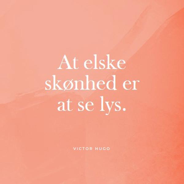 Kærlighed, skønhed og lys pink modern-simple