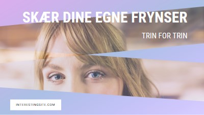 Skær dine egne frynser purple modern-bold