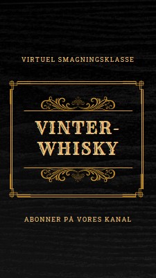 Vinter-whisky black vintage-retro