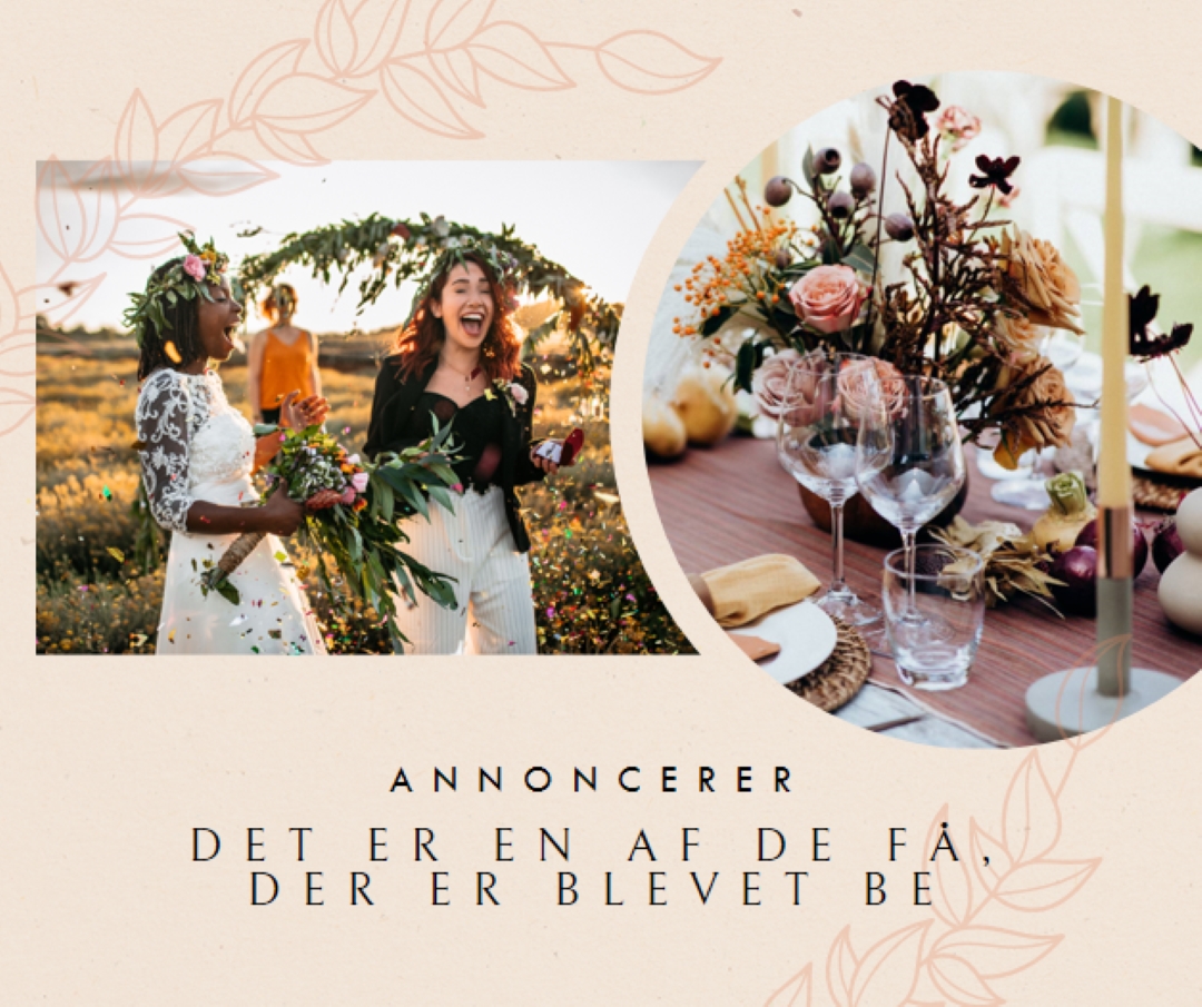 Botaniske brude pink vintage-botanical