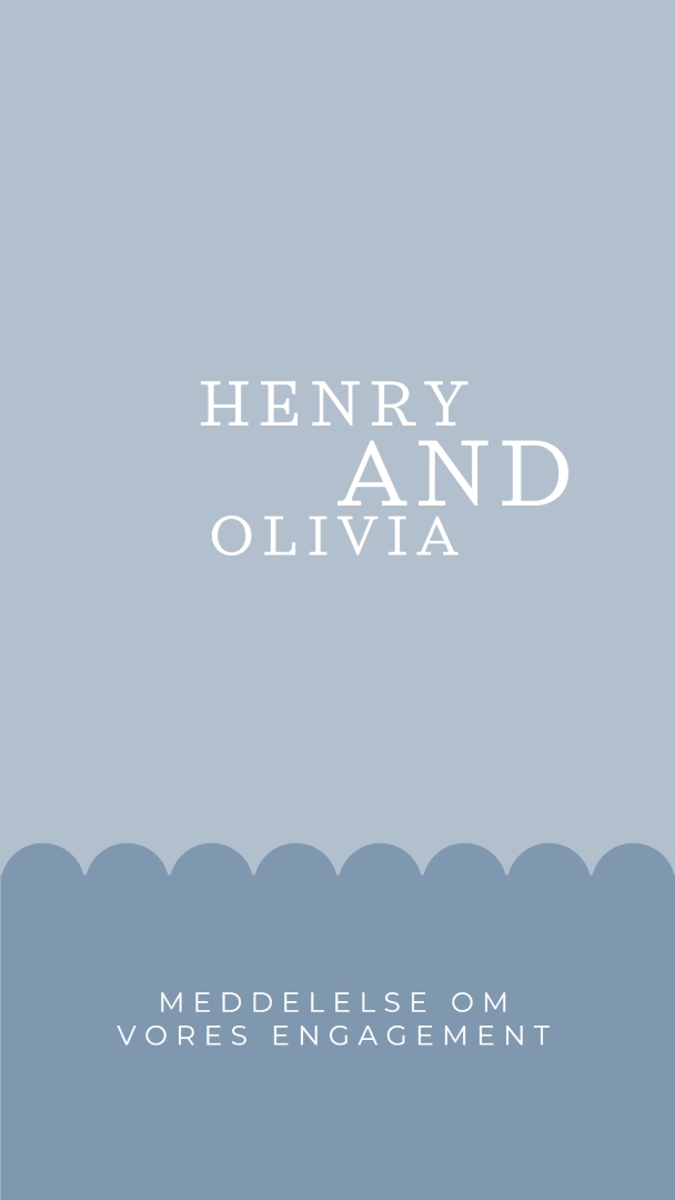 Engagerende historie blue whimsical-line