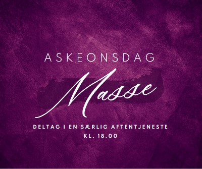 Aske onsdag masse purple modern-simple