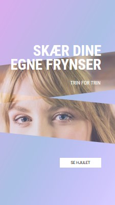 Skær dine egne frynser purple modern-bold