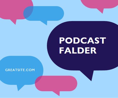 Podcast falder nu blue modern-color-block