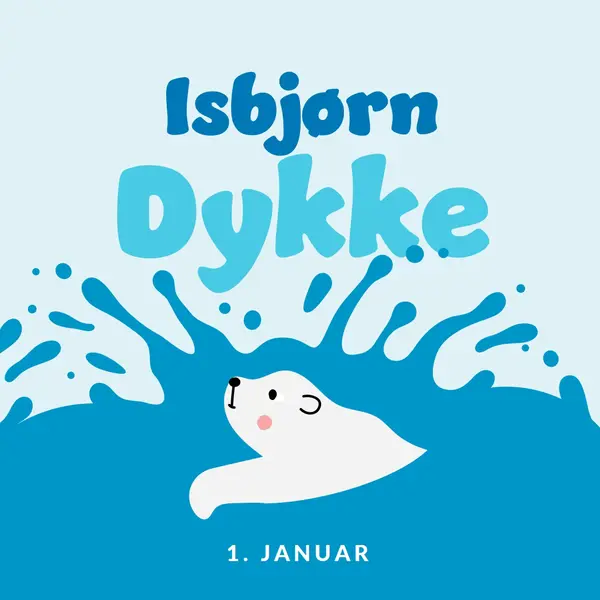 Glad isbjørne-springdag blue whimsical-color-block