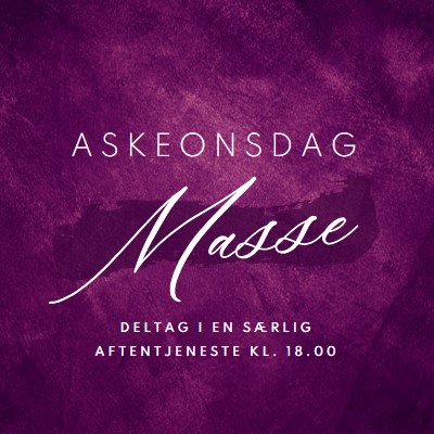 Aske onsdag masse purple modern-simple