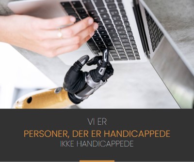 Personer med handicap bevidsthed gray modern-simple