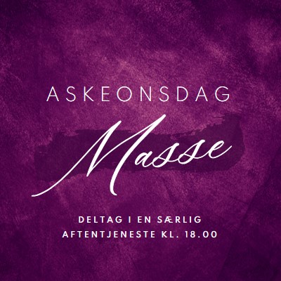 Aske onsdag masse purple modern-simple