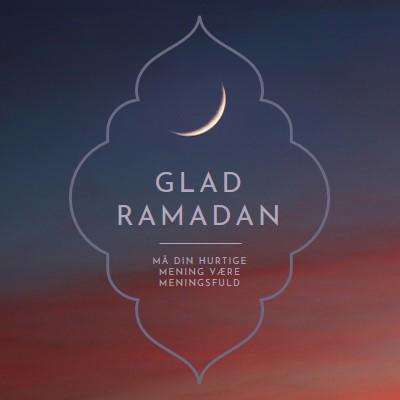Hav en lykkelig ramadan black modern-simple