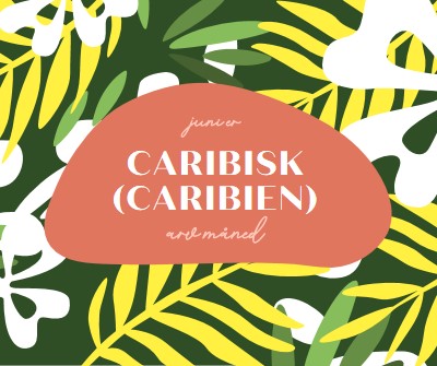 Ære caribisk amerikansk arv green organic-simple