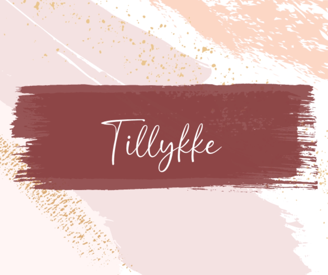 Enkel tillykke pink organic-simple