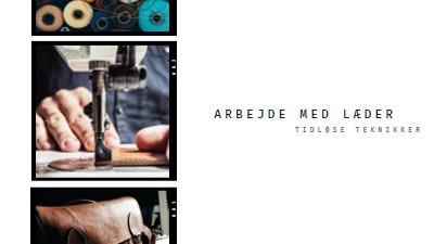 Arbejde med læder white modern-simple