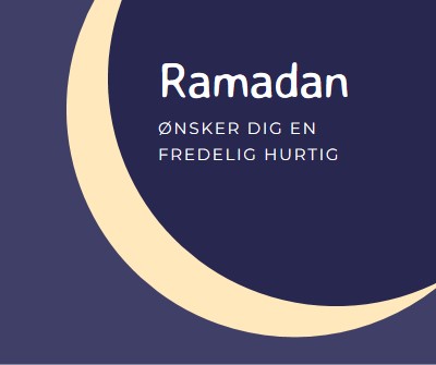 En fredelig ramadan til dig og din purple modern-color-block