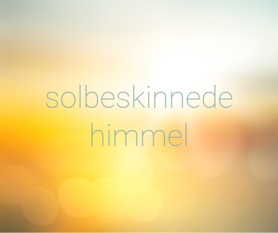 Solbeskinnede himmel yellow modern-simple