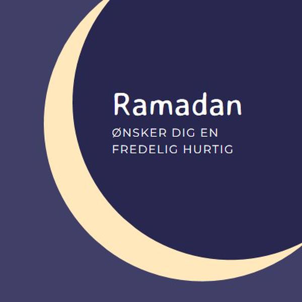 En fredelig ramadan til dig og din purple modern-color-block