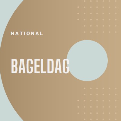 National bageldag brown modern-simple