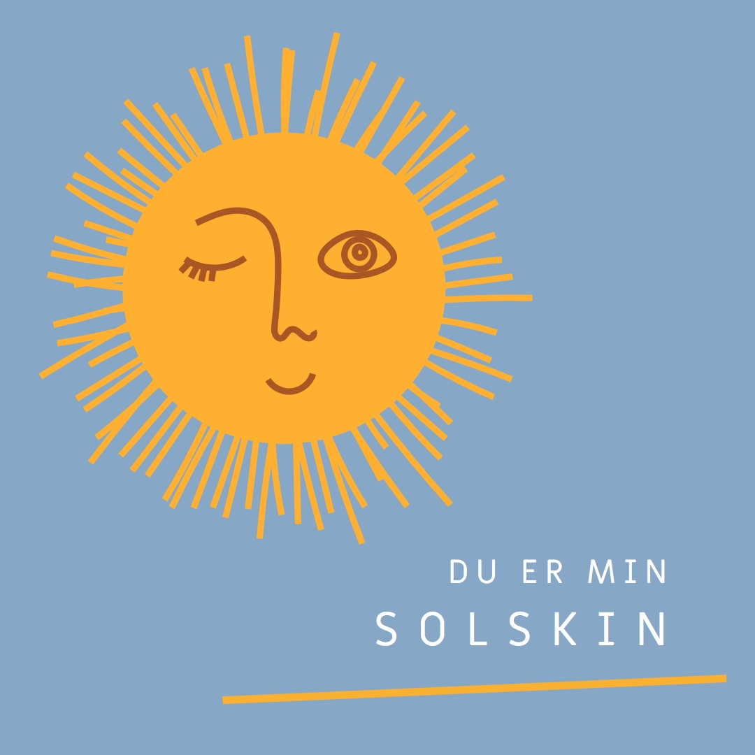 Øjeblik i solen orange modern-simple