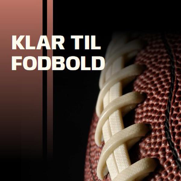 Klar til fodbold brown modern-simple