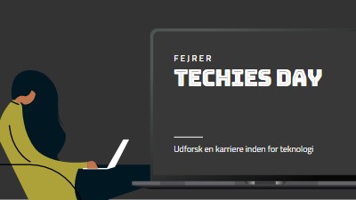 Fejring af dem i tech black modern-color-block