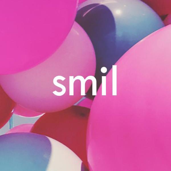 Alle smiler pink modern-bold