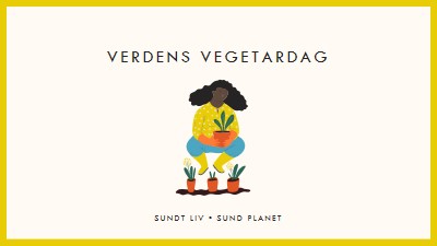 Det er verdens vegetardag white modern-simple