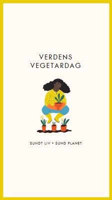 Det er verdens vegetardag white modern-simple