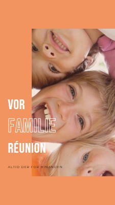 Familie sjov orange modern-bold