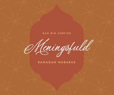 Meningsfuld ramadan orange modern-simple