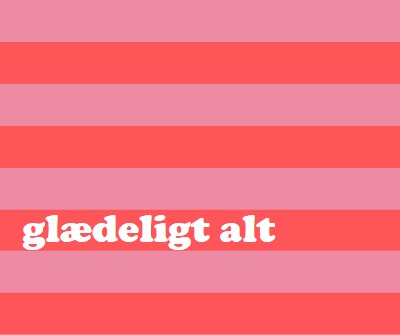 Alt er glædeligt pink modern-bold