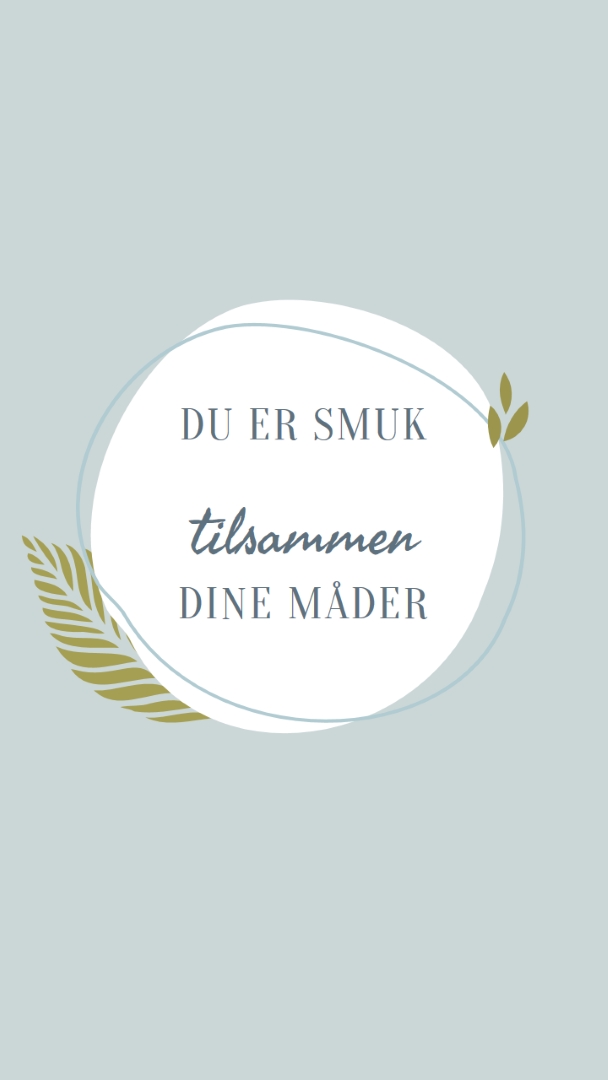 Smuk på alle dine måder blue organic-simple
