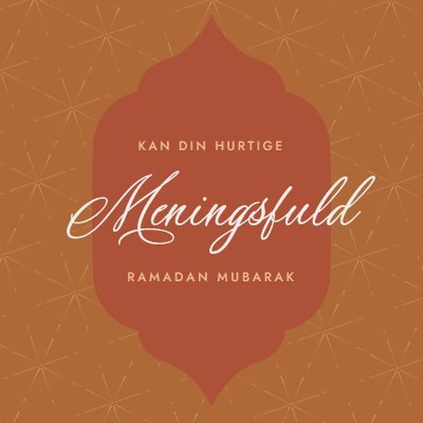 Meningsfuld ramadan orange modern-simple