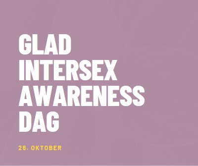 Happy Intersex Awareness Day purple modern-bold