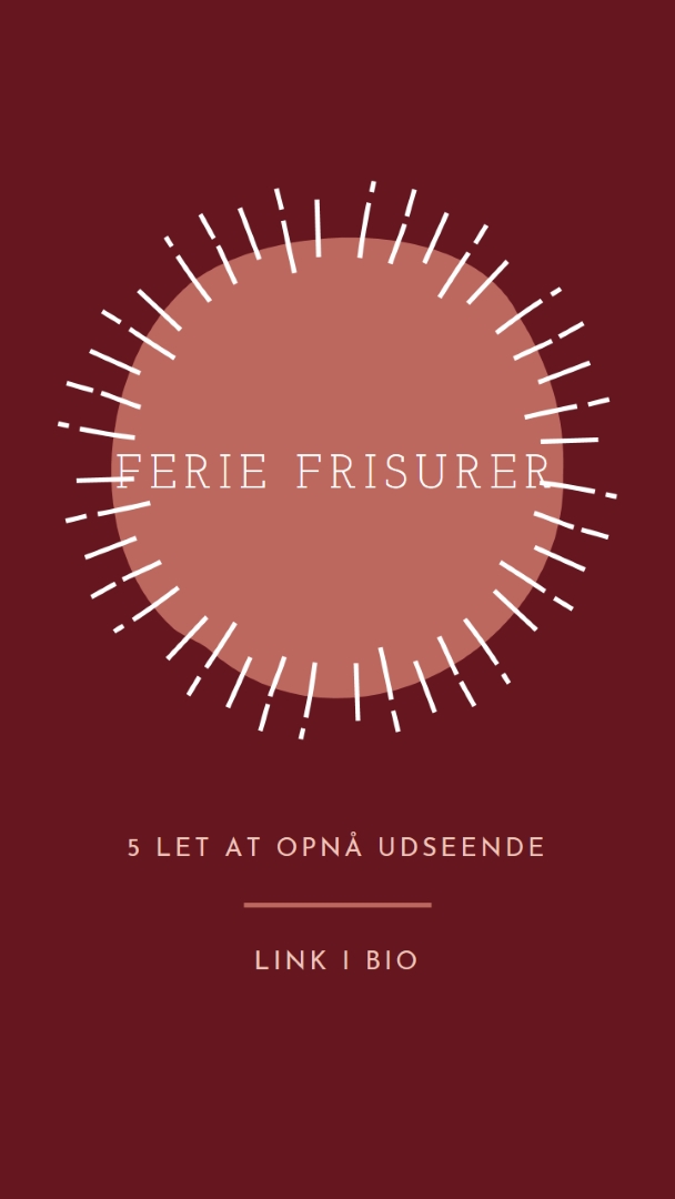 Ferie frisurer red organic-simple