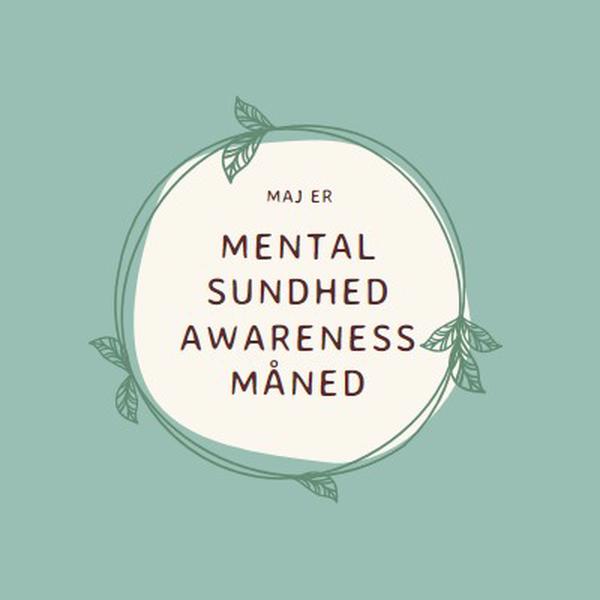 Ære mental sundhed bevidsthed green organic-simple