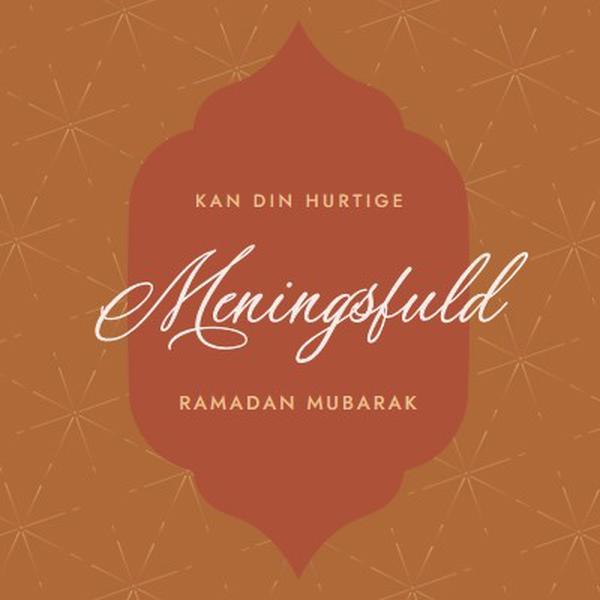 Meningsfuld ramadan orange modern-simple