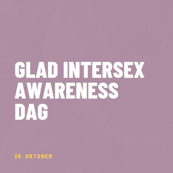 Happy Intersex Awareness Day purple modern-bold