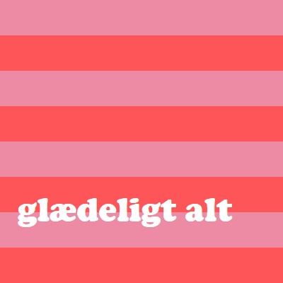 Alt er glædeligt pink modern-bold