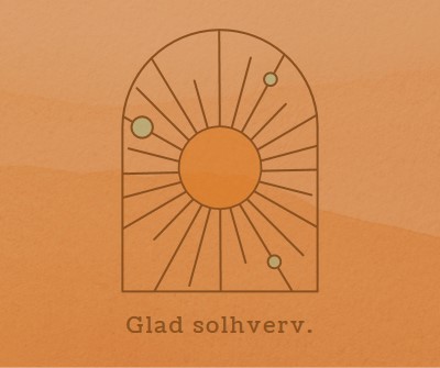 Godt for solhverv orange organic-boho