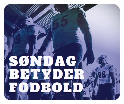 Søndag betyder fodbold purple modern-bold