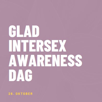 Happy Intersex Awareness Day purple modern-bold