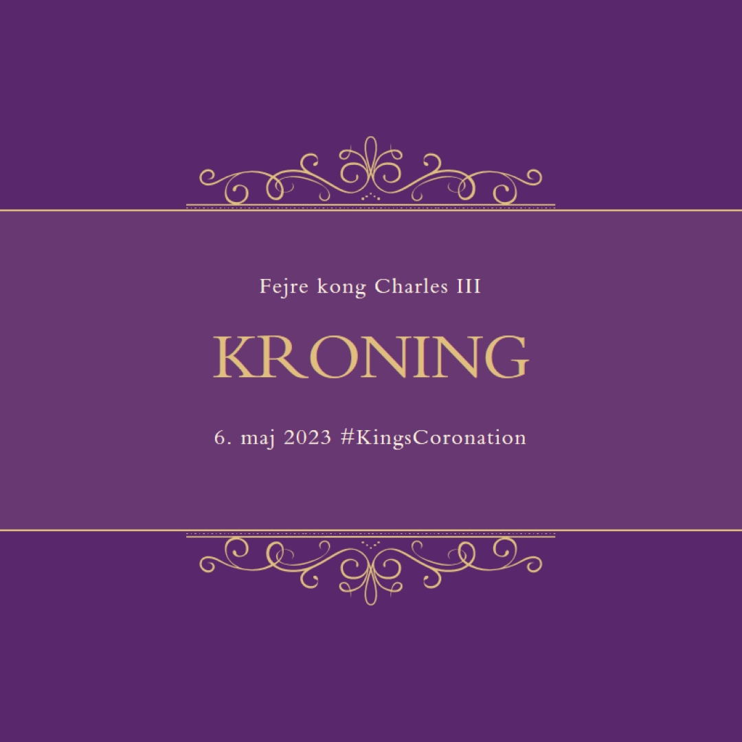 En kongelig meddelelse purple modern-simple