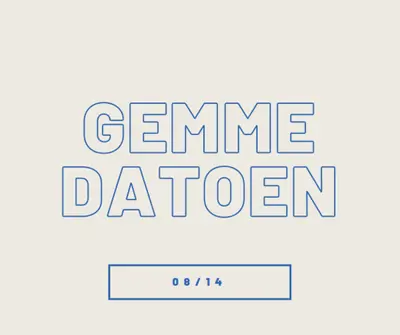 Blå dato gray whimsical-line