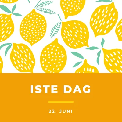 Livets citroner er til iste orange whimsical-color-block