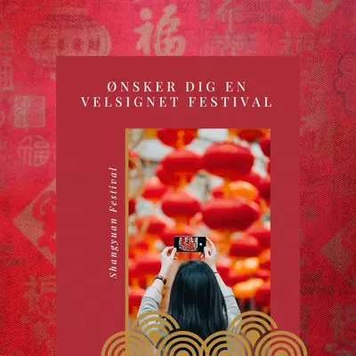 Hav en glad lanternefestival red modern-simple