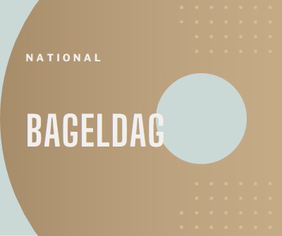 National bageldag brown modern-simple