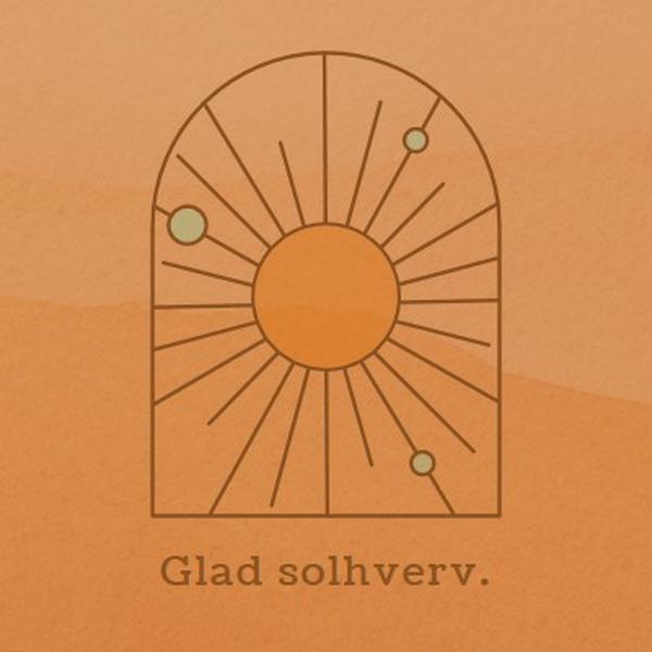 Godt for solhverv orange organic-boho