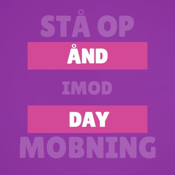 Stå op mod mobning purple modern-bold