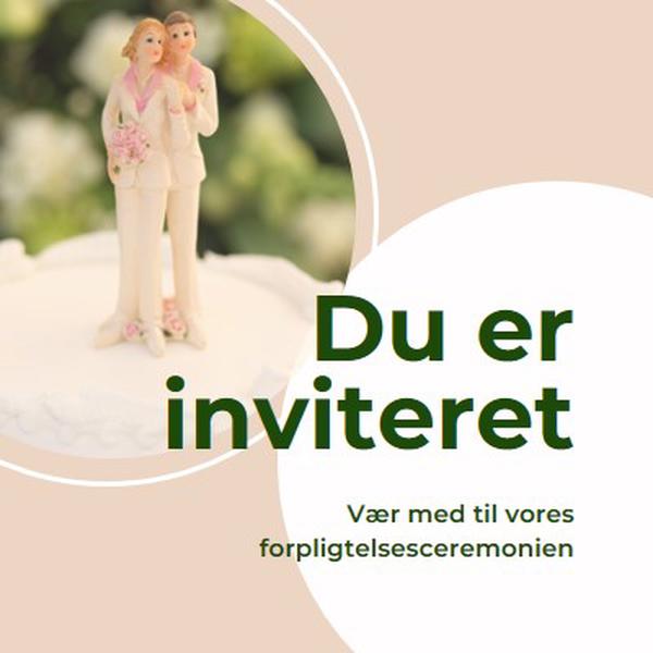 Du er inviteret til at bekræfte pink modern-simple