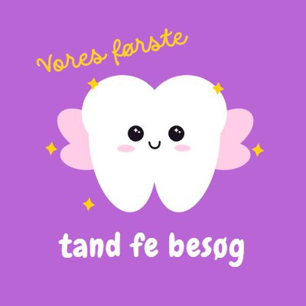 Første tand fe besøg purple whimsical-color-block