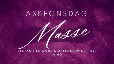 Aske onsdag masse purple modern-simple